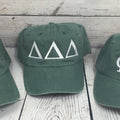 Tri Delta Hat Green