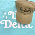 Tri Delta Hat Khaki