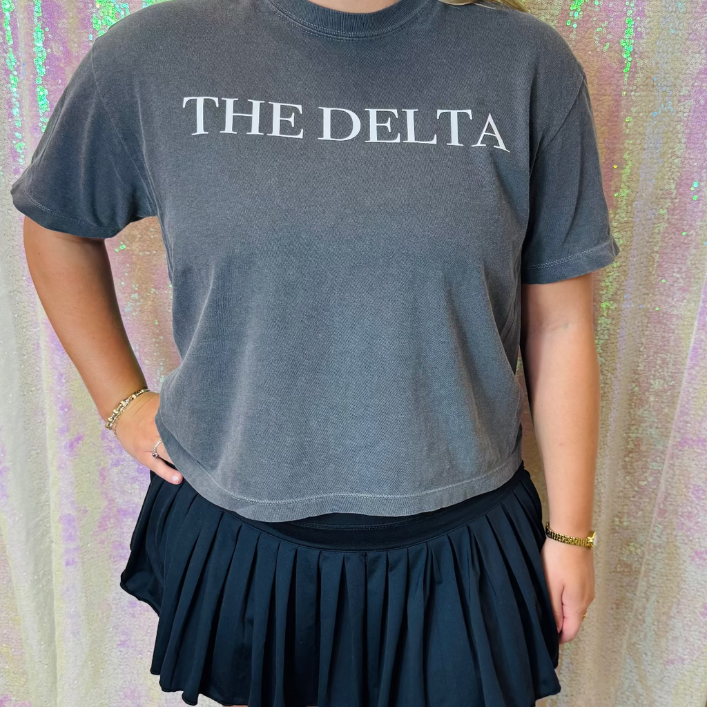 The Cropped Delta Tee