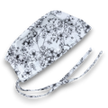 Flower Skull tie-back style surgical scrub cap by Paradise Caps.