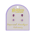 Golden Year! Earring Stud Set: February