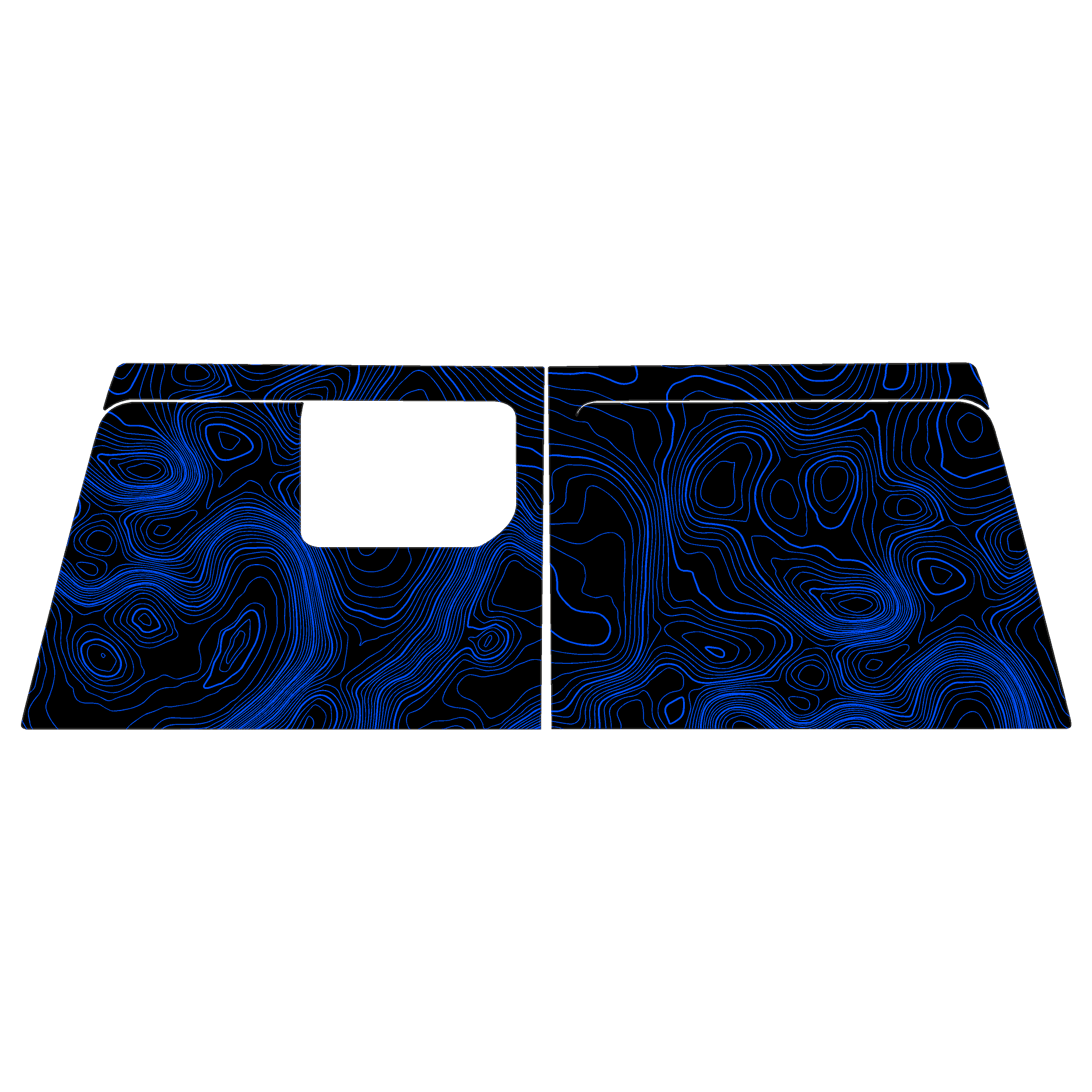 Topographic Map Premium Print Vinyl Rolls (3' or 6') - Matte Finish