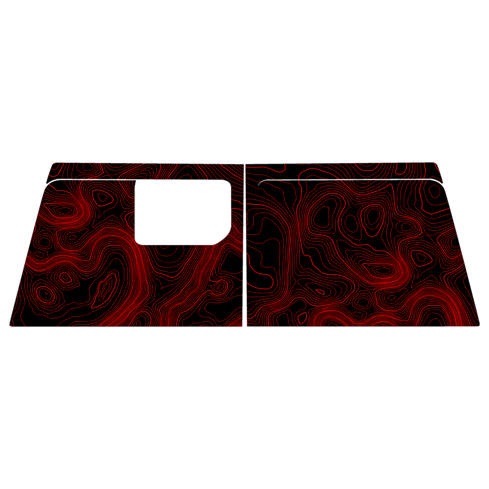 Topographic Map Premium Print Vinyl Rolls (3' or 6') - Matte Finish