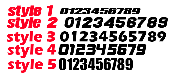 BomboMoto B2 & 72 Mototec front Plate Decal