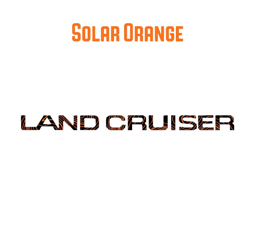 "Land Cruiser" Topographic Rear Tailgate Emblem Overlays - 2024+ Land Cruiser