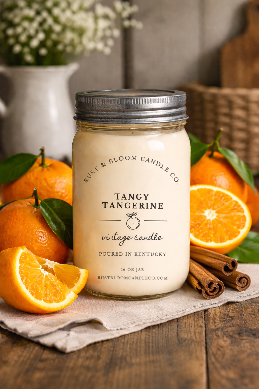 Tangy Tangerine 16 oz Soy Candle