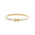 White Epoxy H Bracelet