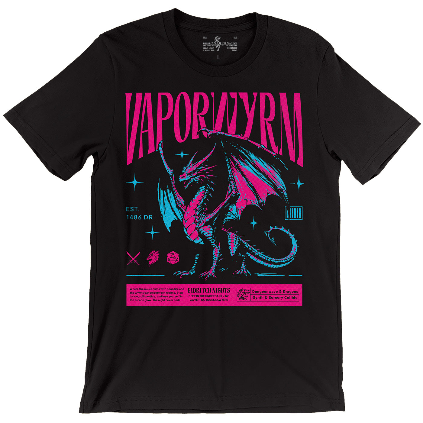 Vaporwyrm Underdark Night Club Tee
