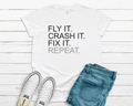 Fly, Crash, Repeat Tee