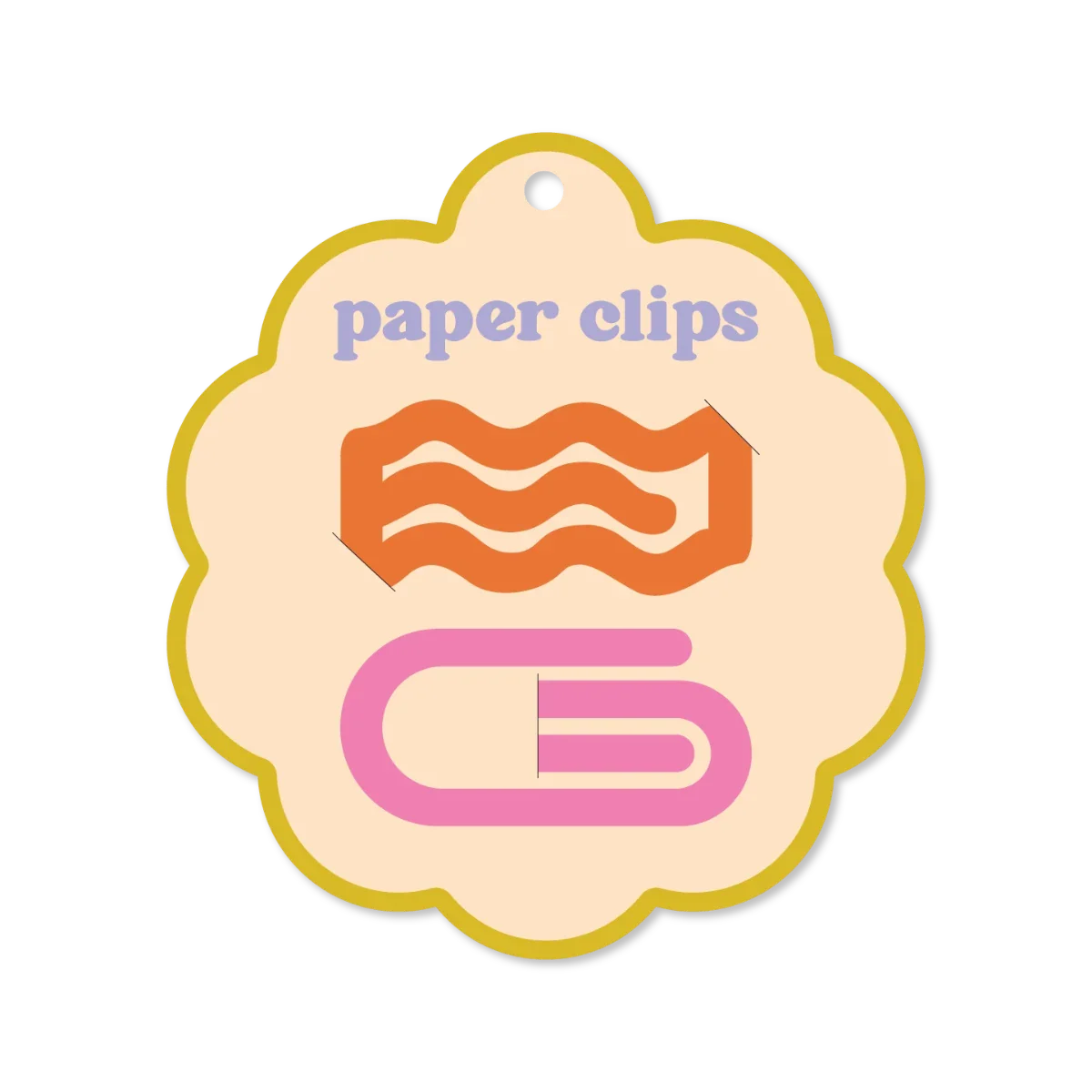 Orange and Pink Paperclips