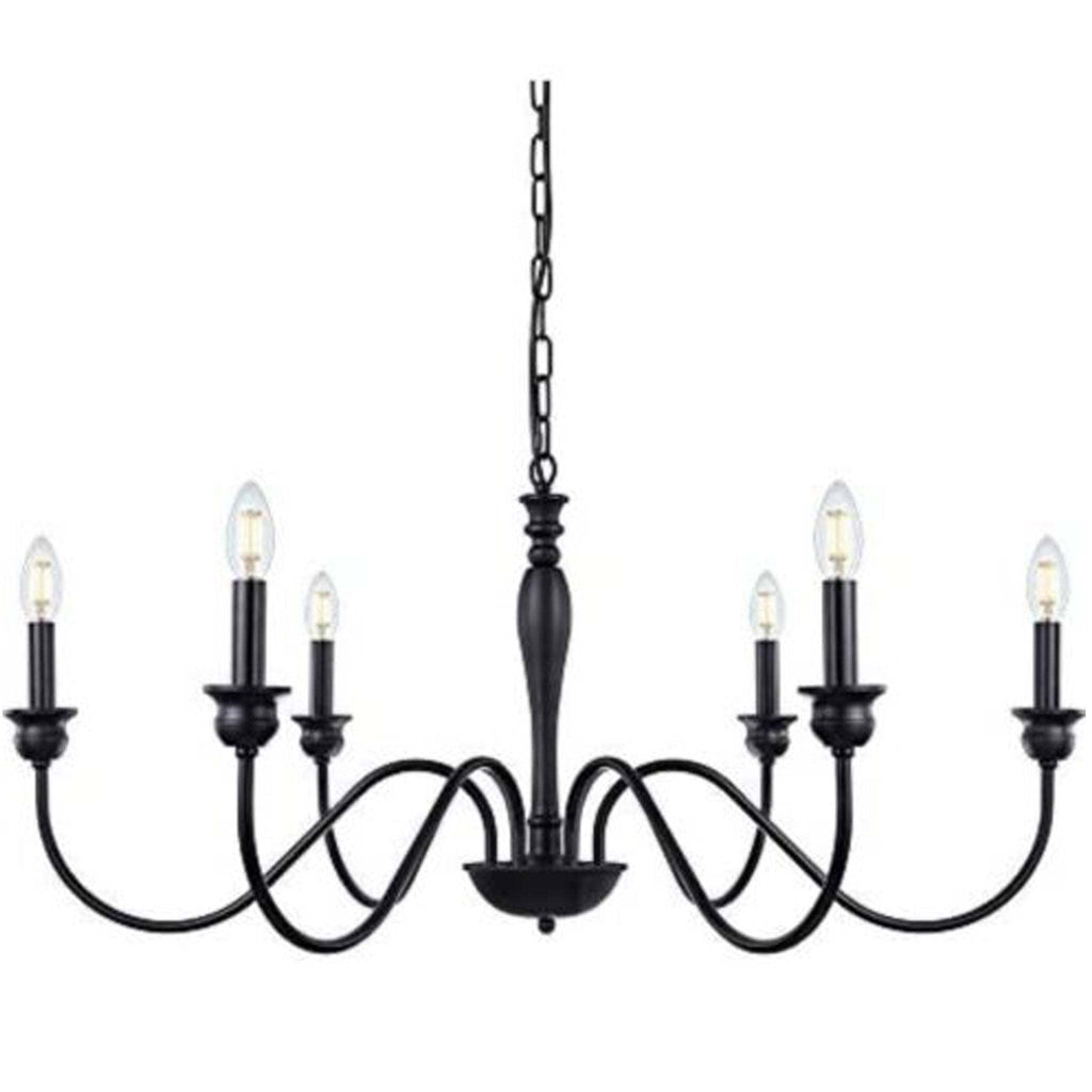 Wellmet 6-Light Farmhouse Chandelier 38 Inch, Farmhouse Light Fixture for Dining Room...