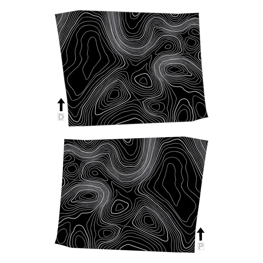 Topographic Interior Door Handle Overlays - 2024+ Land Cruiser