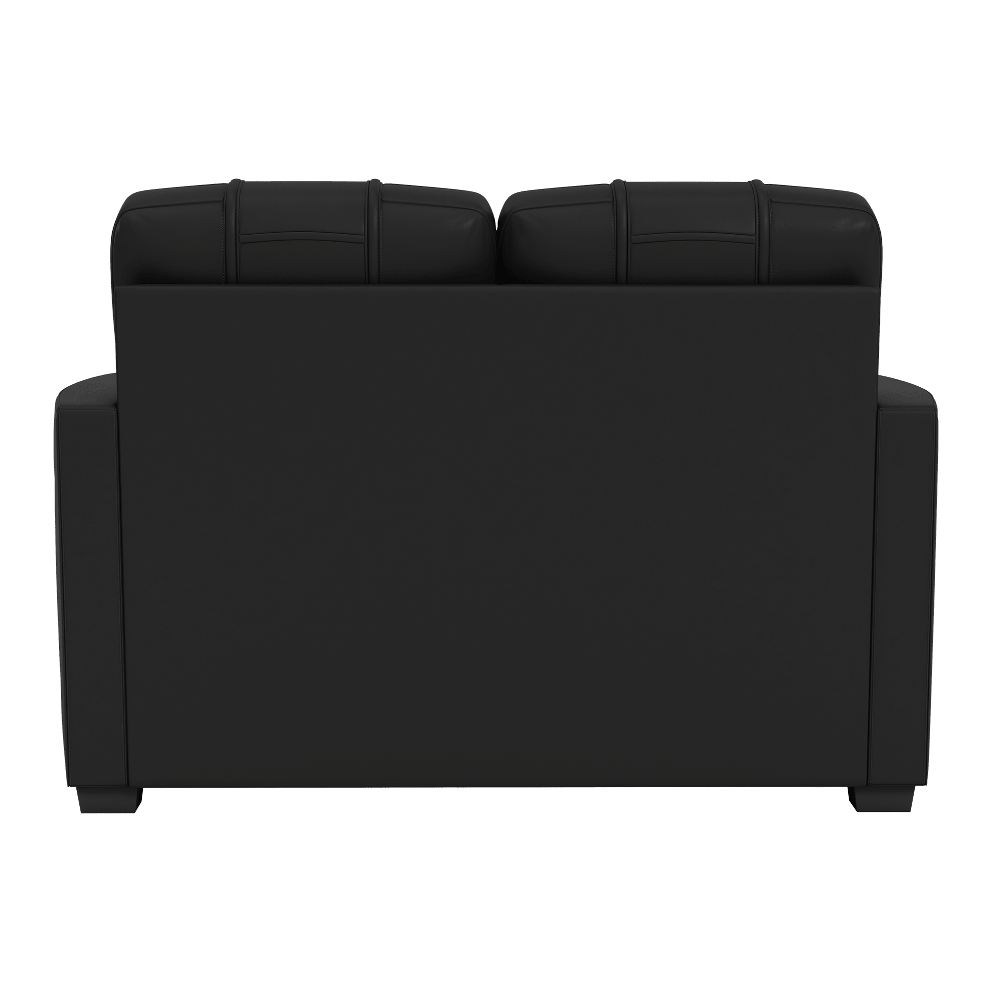Silver Loveseat with Santa Claus Merry Christmas Logo