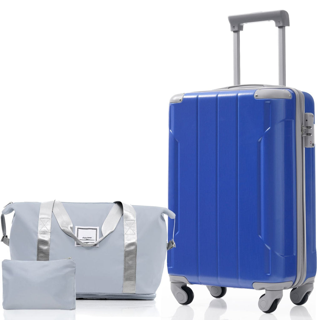 20 Inch Carry On Luggage Set 3 Piece with Spinner Wheels, Lightweight Hardshell ABS Suitcase for Weedend Getaways, Business Travel