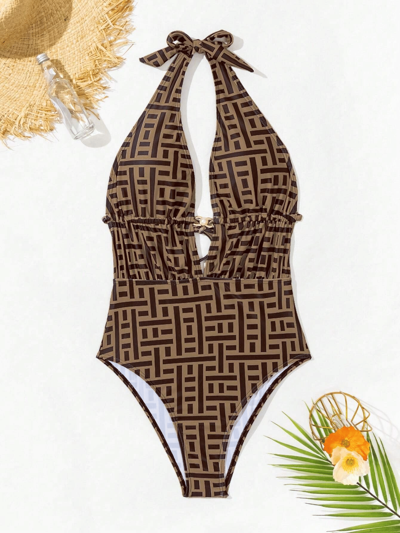 Fashionable one-piece women's swimsuit