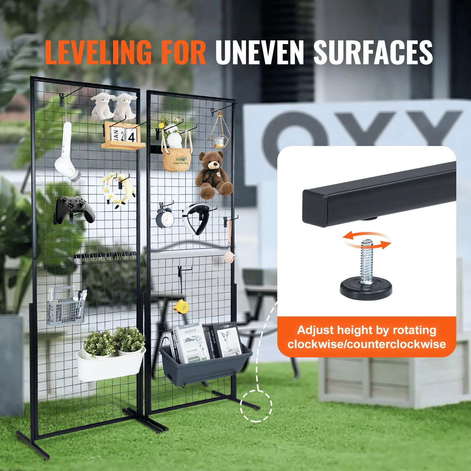Grid Wall Panels Tower Wire Gridwall Display Racks Double Side Panels