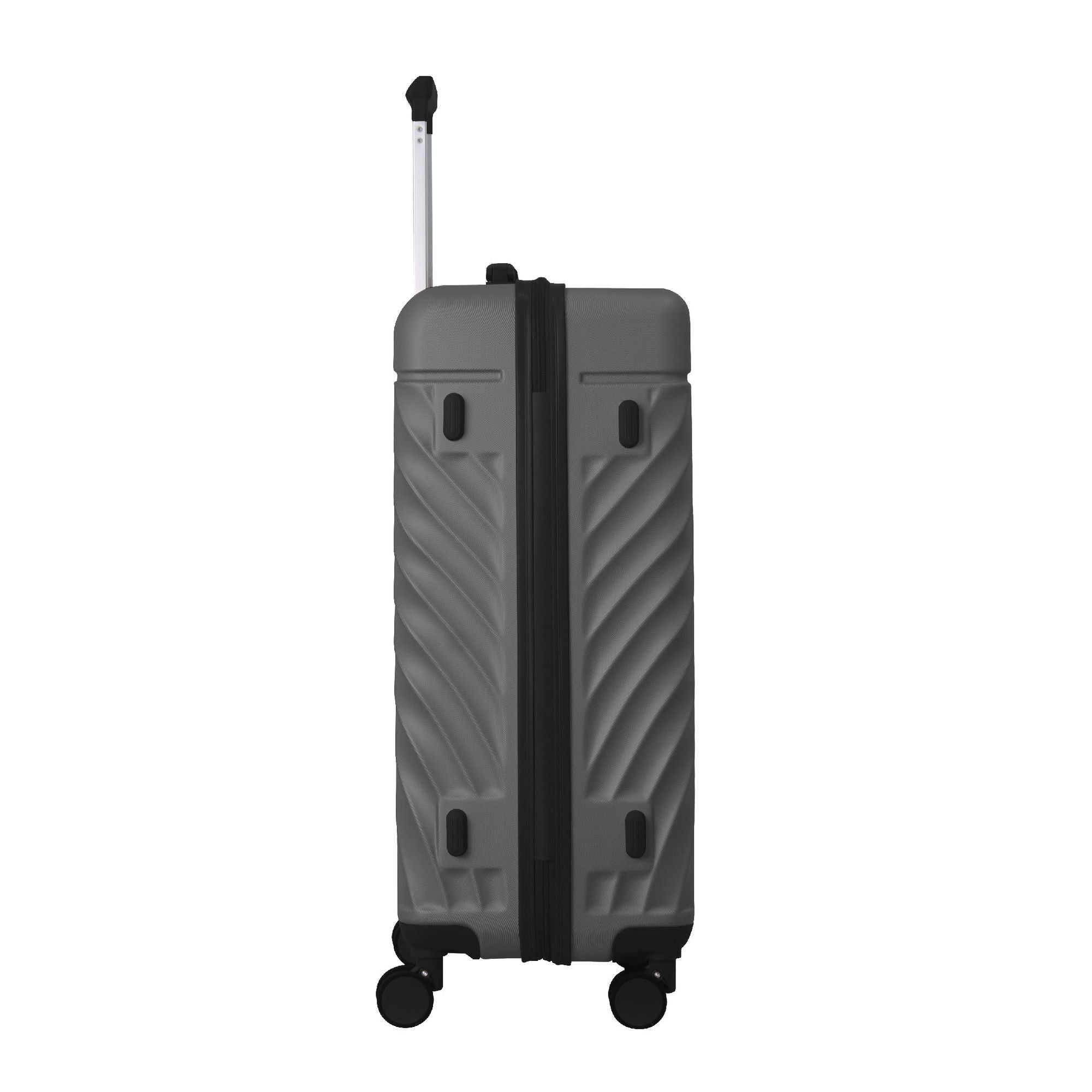 Luggage Sets ABS Hardshell 3pcs Luggage, Lightweight Durable Suitcase sets Spinner Wheels Suitcase with TSA Lock 20''24''28'' Available(Grey Ash)