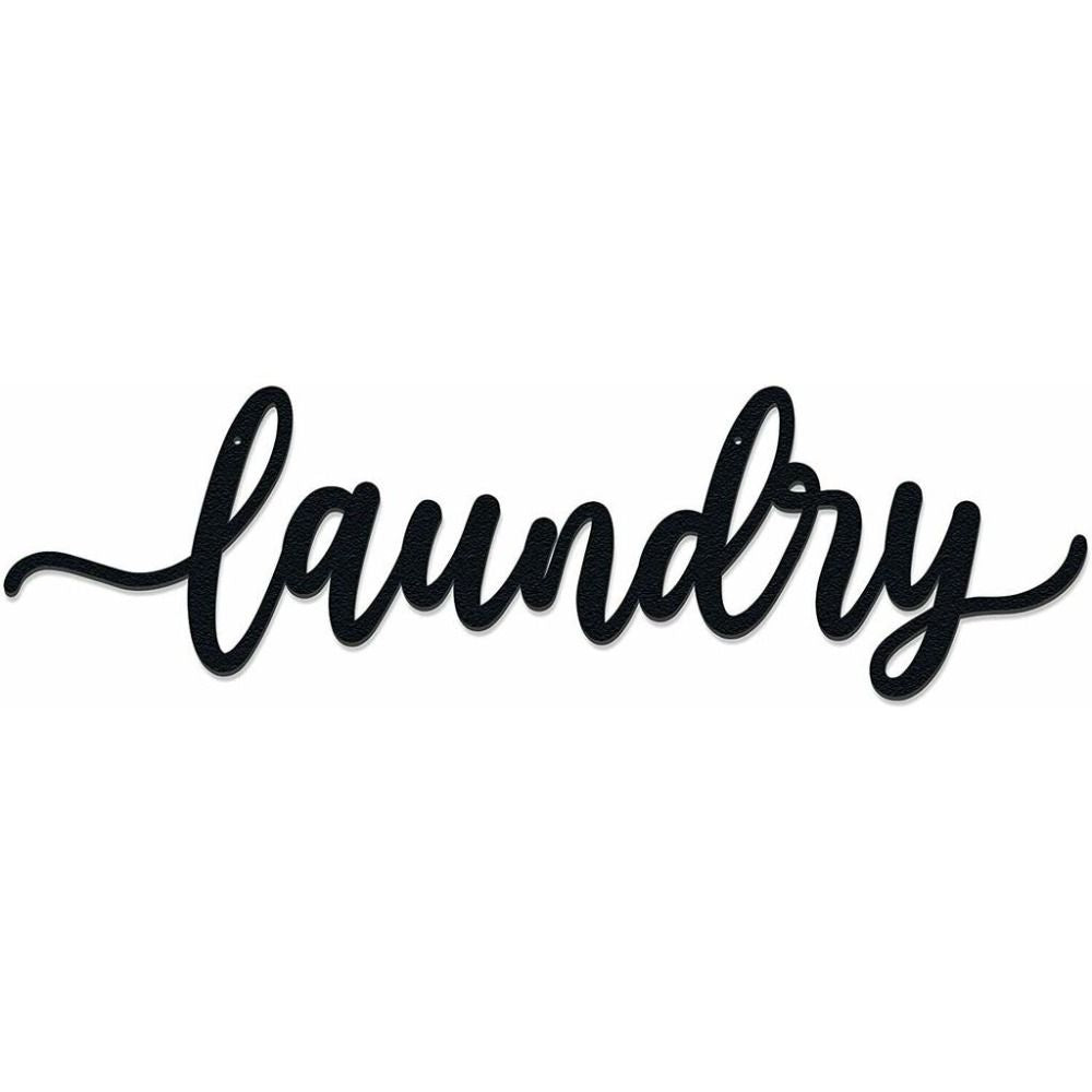 CIFbuy Metal Baked Paint Laundry Sign Wall Art Modern Laundry Room Decor (TikTok, temu pickup)