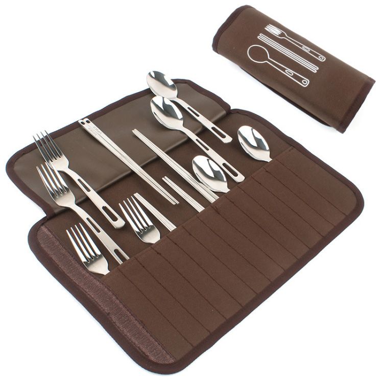 Outdoor Tableware Set Camping Barbecue Tableware Picnic Bag