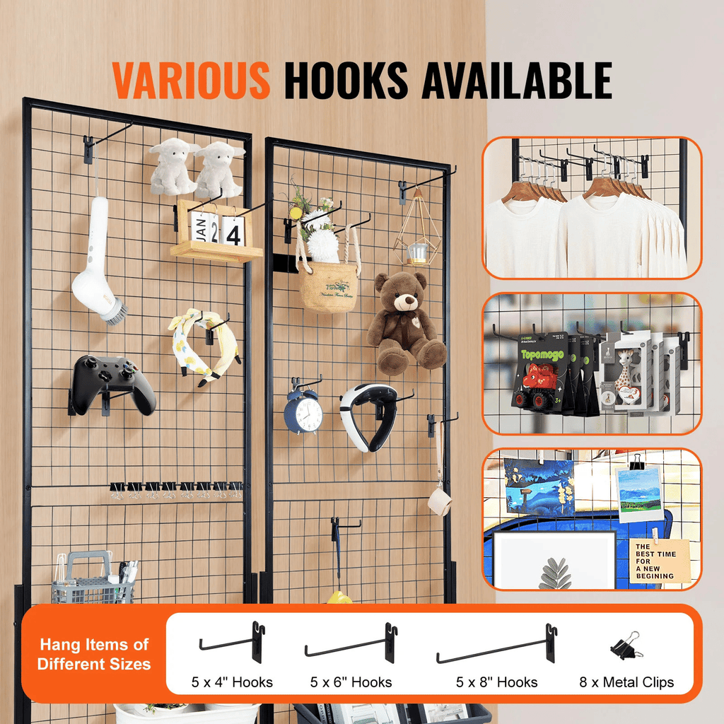Grid Wall Panels Tower Wire Gridwall Display Racks Double Side Panels