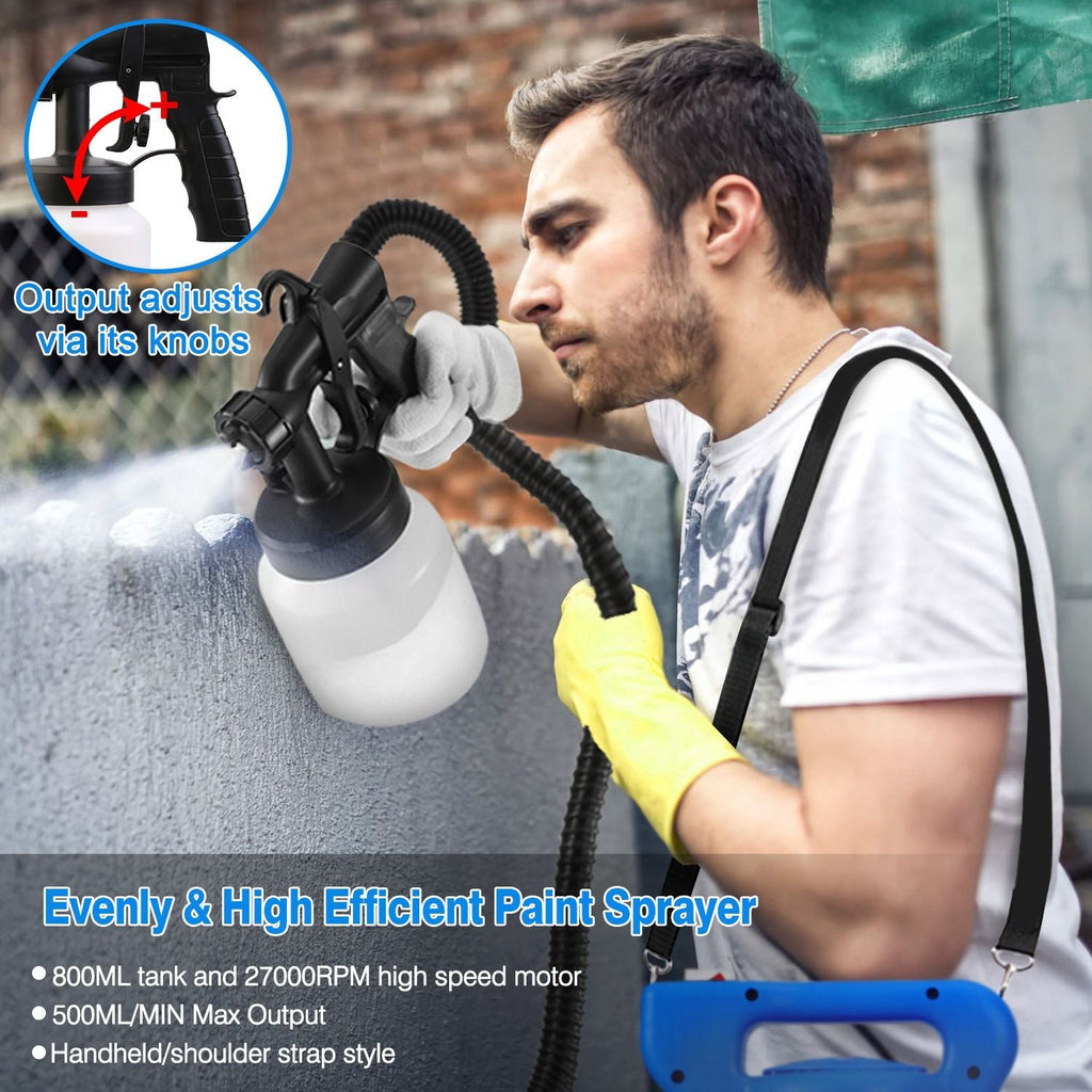 800ML Paint Spray Painter 650W Oil Primer Water Paint Sprayer Machine