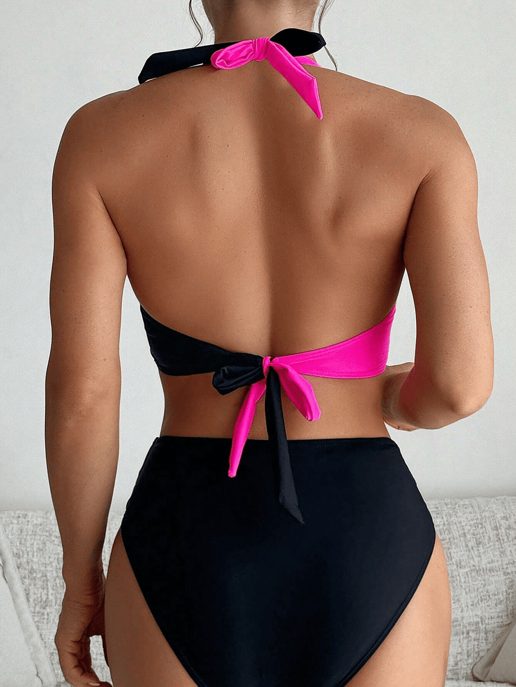 A bikini with a fashionable color