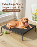 Pet Bed, No Assembly Required, Foldable, Portable, Waterproof & Moisture-Proof, Breathable & Antibacterial, All-Season Sleeping Mat for Cats and Dogs, Indoor & Outdoor Use