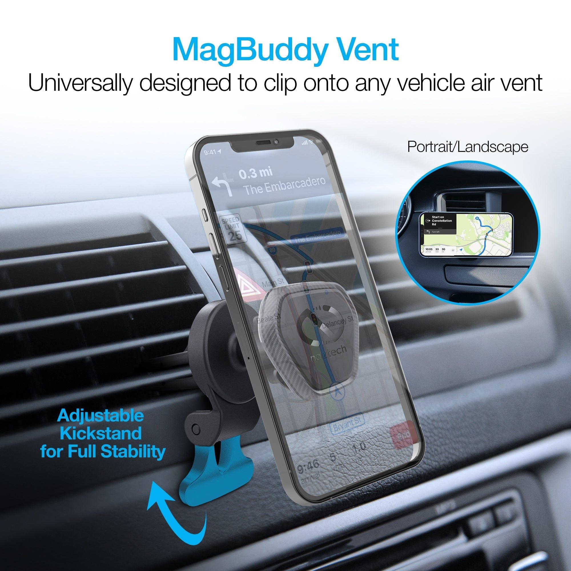 Naztech MagBuddy Elite Vent Mount