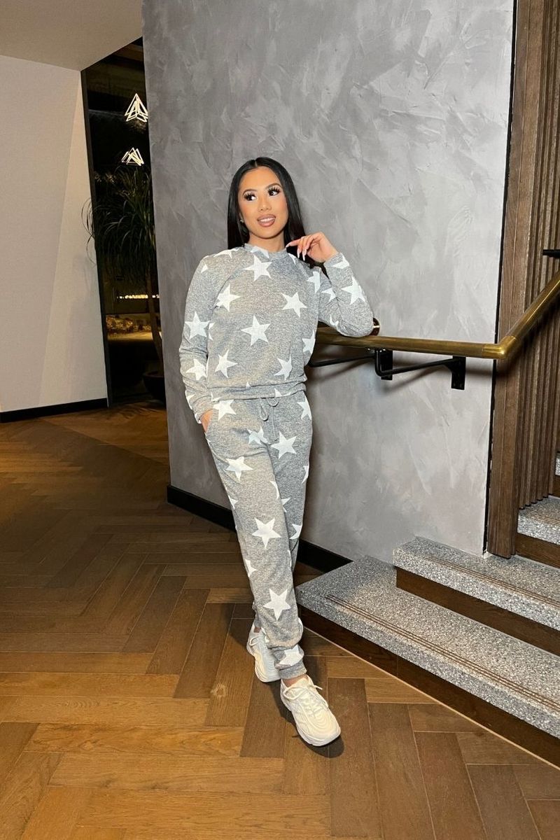 Jogger Lounge Set Star Print