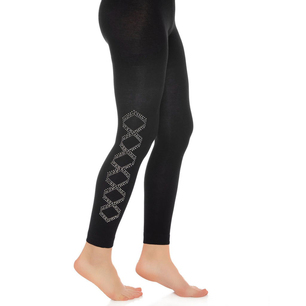 Bamboo Leggings for Women Soft Stretchy Full Length Elastic Leggings with Fancy Accessories