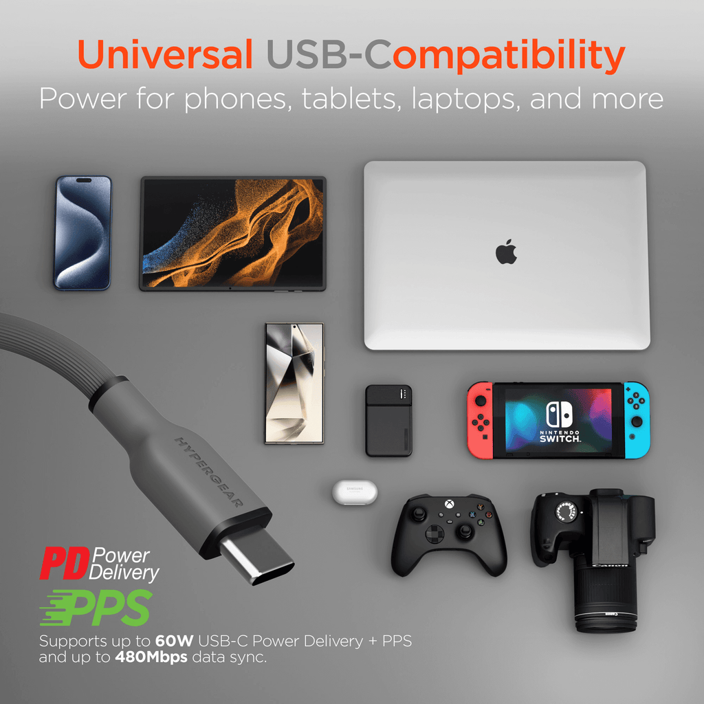 HyperGear Flexi PRO USB-C to USB-C Cable 6ft