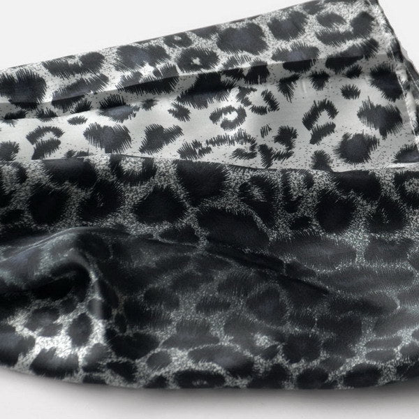 Blando Elegant Stylish Leopard Design Natural Silk Scarf/Wrap/Shawl(Small)