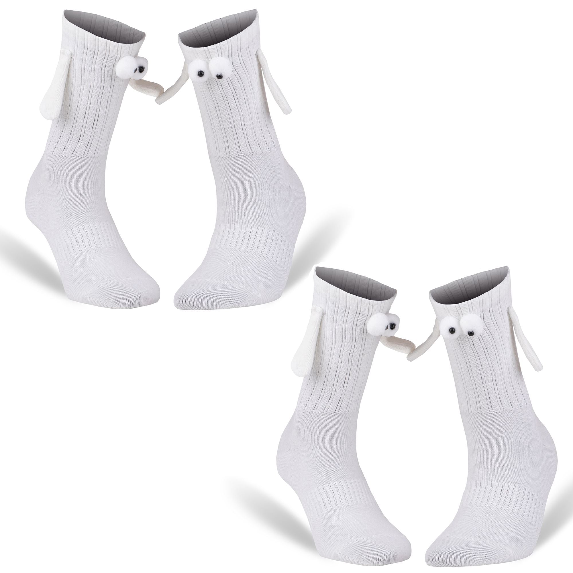 Couple Socks with Magnetic Hands 2 Pairs Magnetic Socks Funny Gifts For Valentines Day