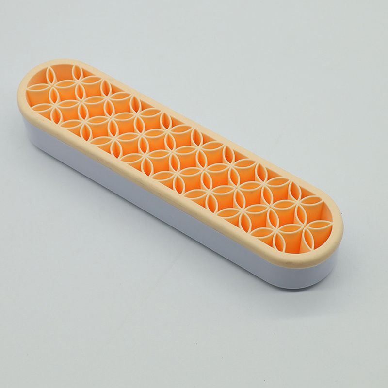 1pc Silicone Makeup Brush Holder, Silicone Makeup Brush Organizer, Multipurpose Nail Brush Organizer Storage For Sewing Craft Tools, Painting Pen Brushes, Nail Clipper