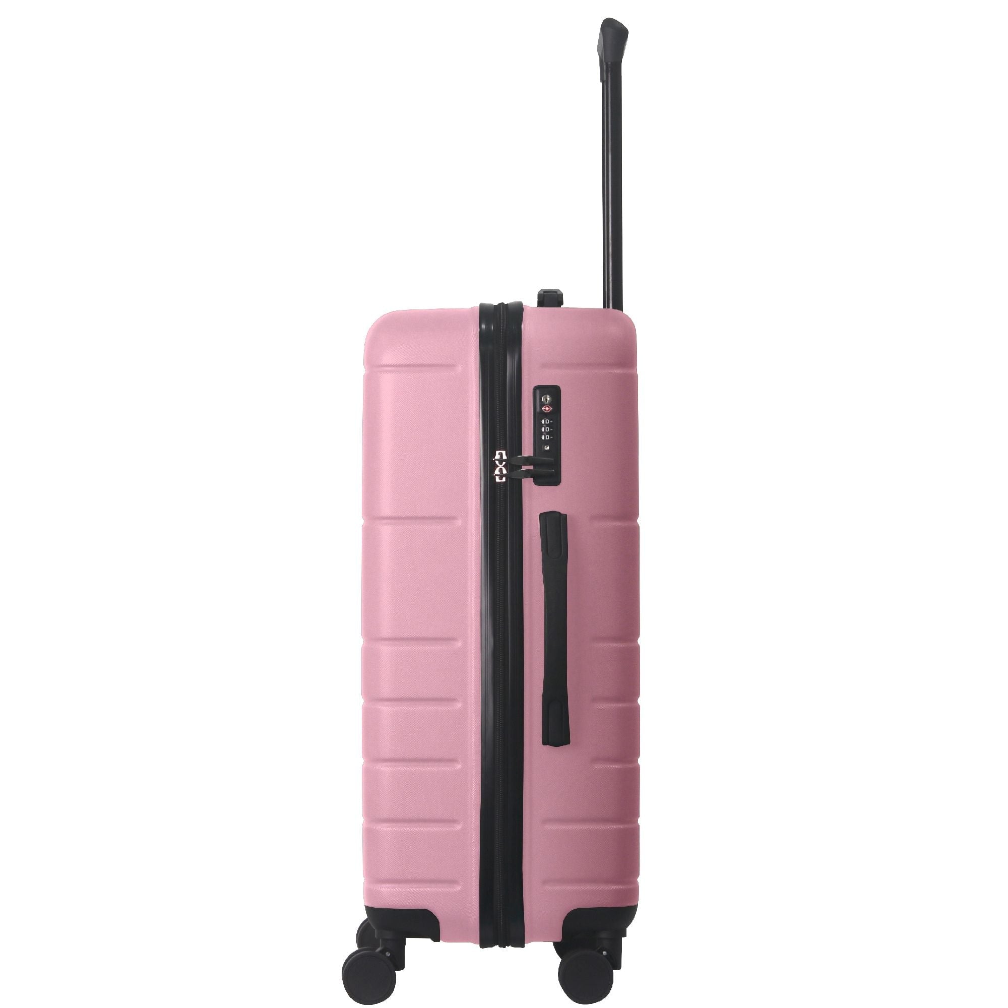 Luggage Sets ABS Hardshell 3pcs Luggage, Lightweight Durable Suitcase sets Spinner Wheels Suitcase with TSA Lock 20''24''28'' Available(Pink)