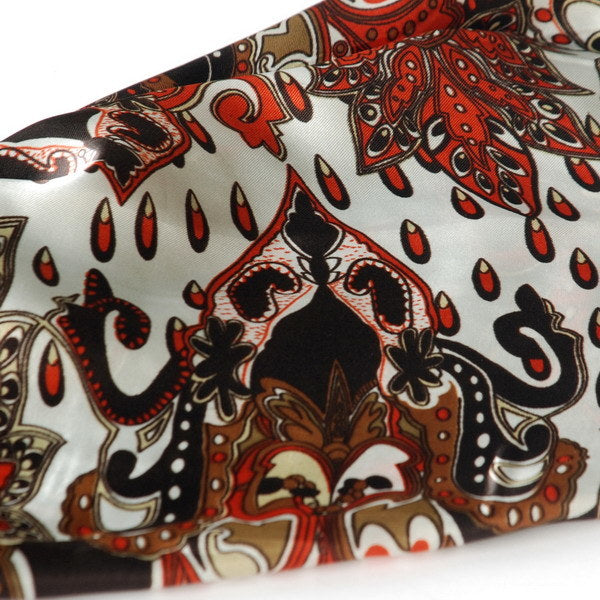 Blando Brown Distinctive Stylish Paisley Pattern Fashion Soft Natural Silky Scarf/Wrap/Shawl(Large)