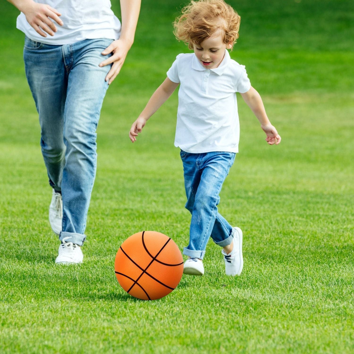 Silent Basketball Foam Bouncing Silent Basketball Uncoated High Density Foam Ball Indoor Low Noise Training Ball