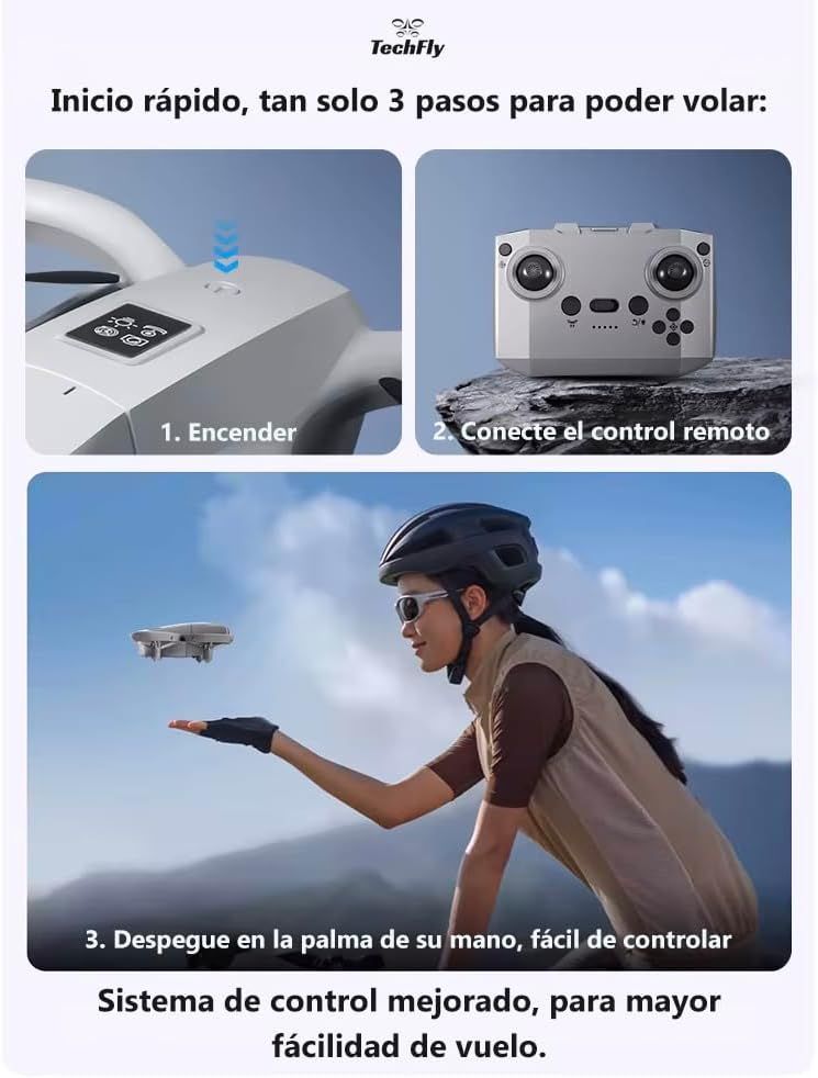 The GT3 mini drone is equipped with an adjustable HD camera (180°), real-time FPV, automatic obstacle avoidance, propeller protection suitable for children, mobile app control, and one-key takeoff/lan