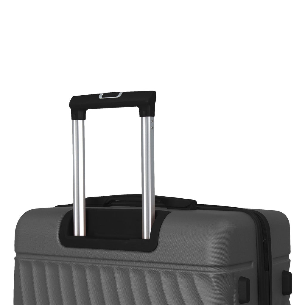 Luggage Sets ABS Hardshell 3pcs Luggage, Lightweight Durable Suitcase sets Spinner Wheels Suitcase with TSA Lock 20''24''28'' Available(Grey Ash)