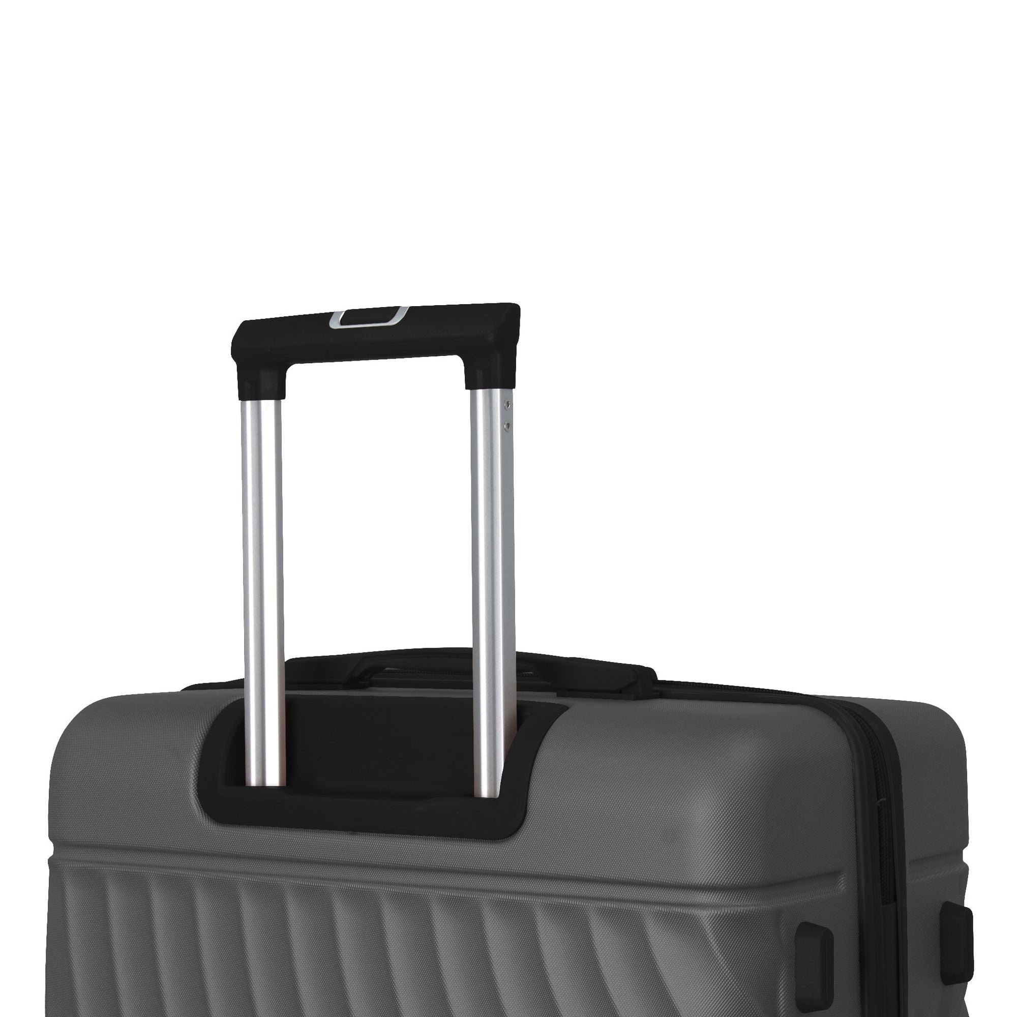 Luggage Sets ABS Hardshell 3pcs Luggage, Lightweight Durable Suitcase sets Spinner Wheels Suitcase with TSA Lock 20''24''28'' Available(Grey Ash)