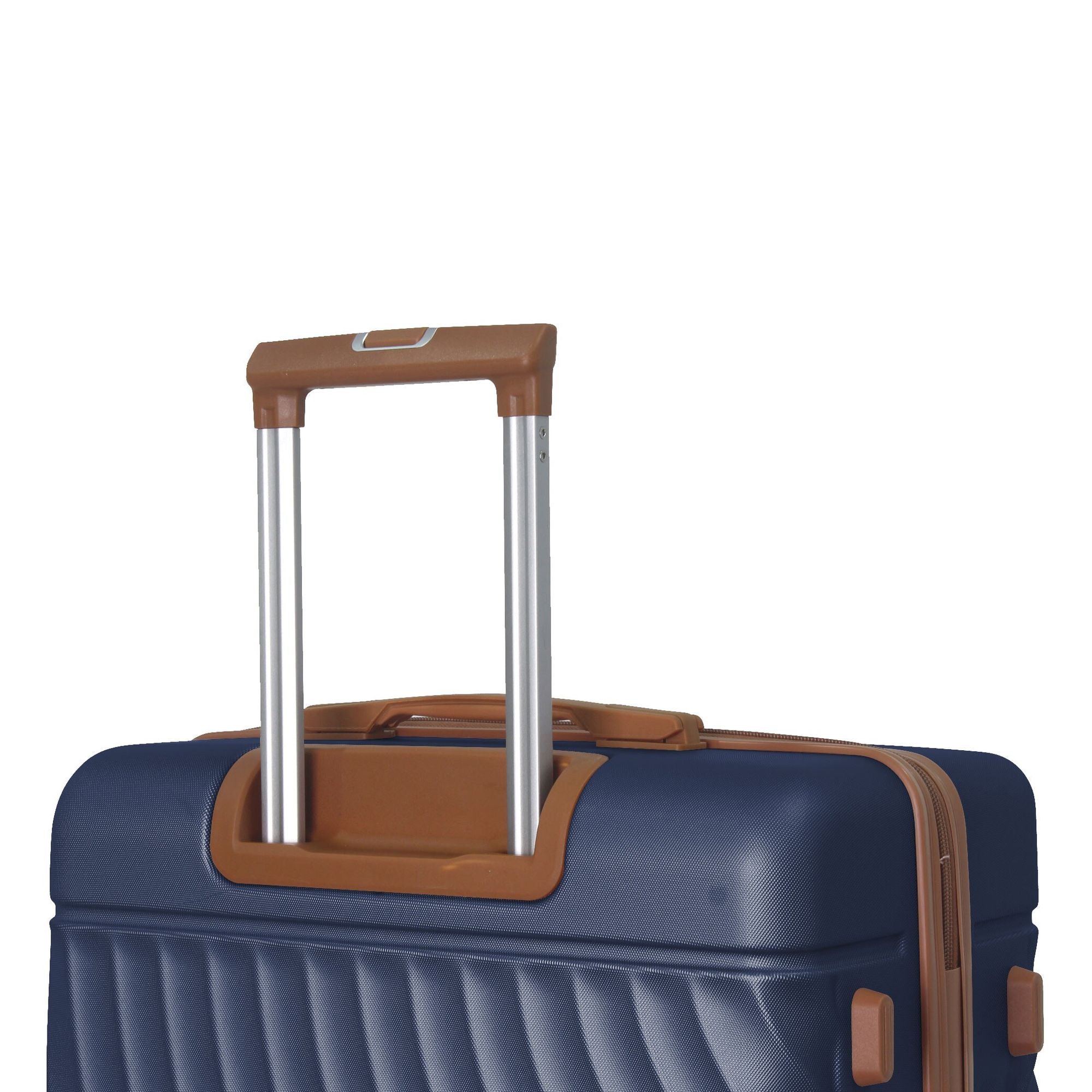 Luggage Sets ABS Hardshell 3pcs Luggage, Lightweight Durable Suitcase sets Spinner Wheels Suitcase with TSA Lock 20''24''28'' Available(Navy Blue)