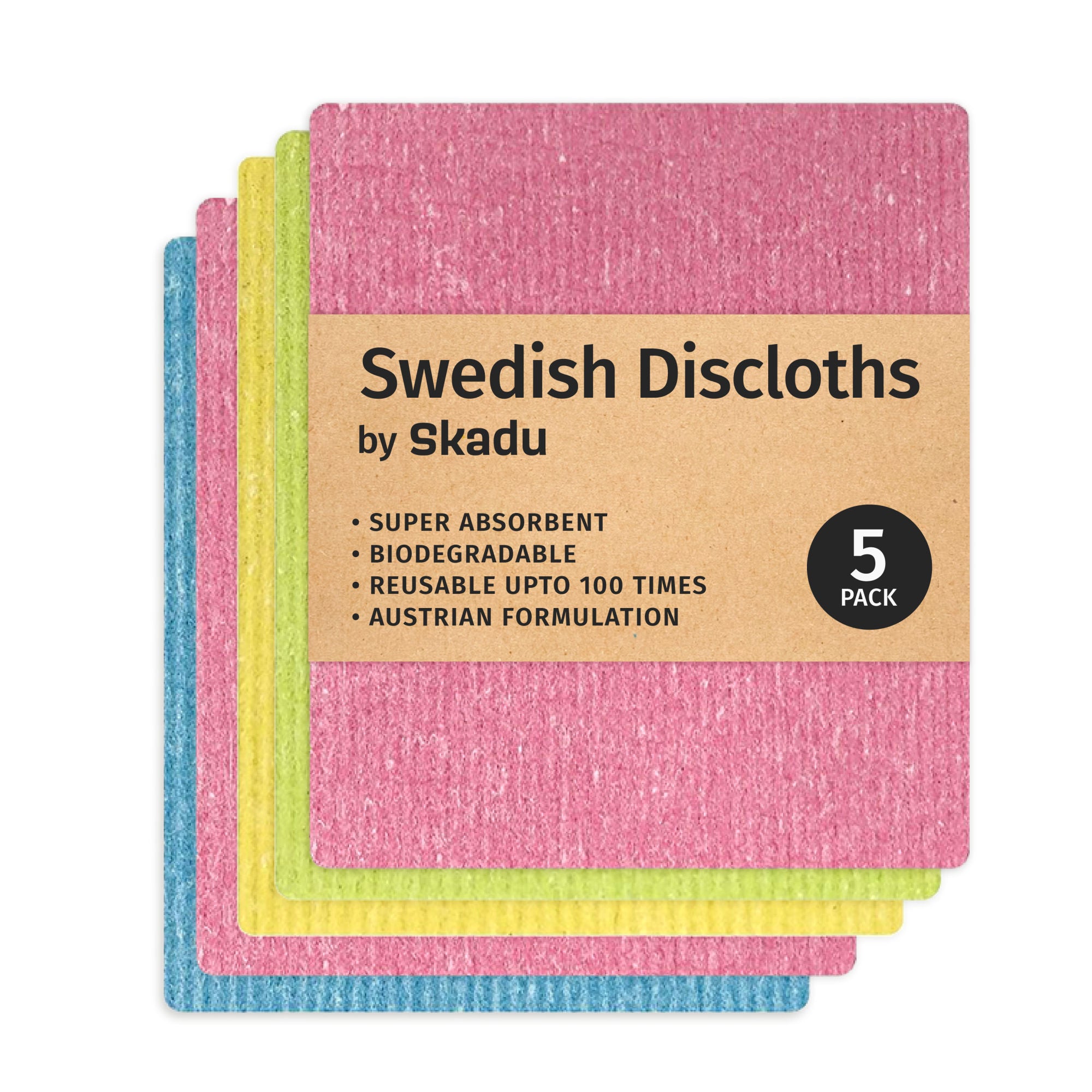 Skadu Multi-surface Wipes | Pack of 5