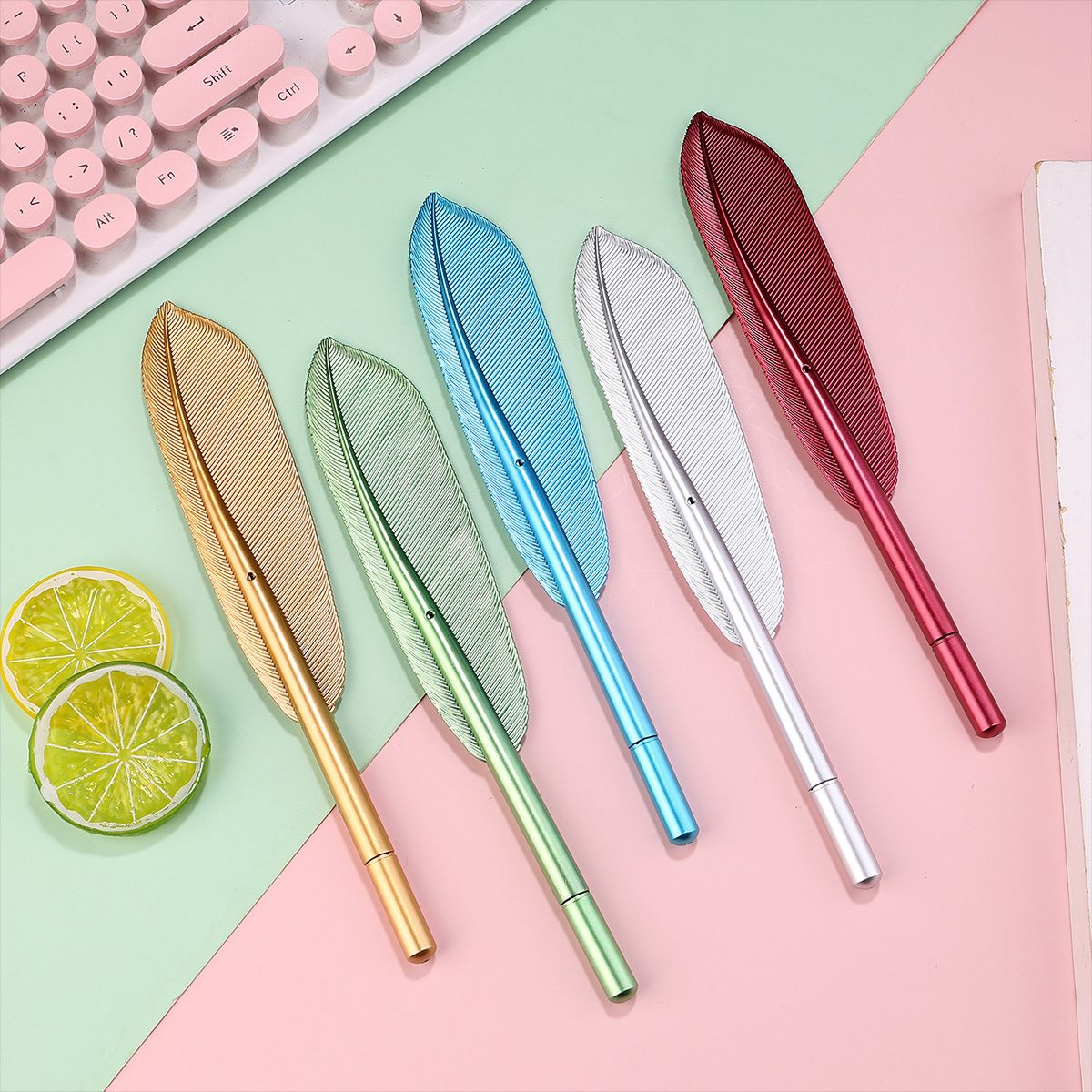 1pc Personalized Feather Gel Pen