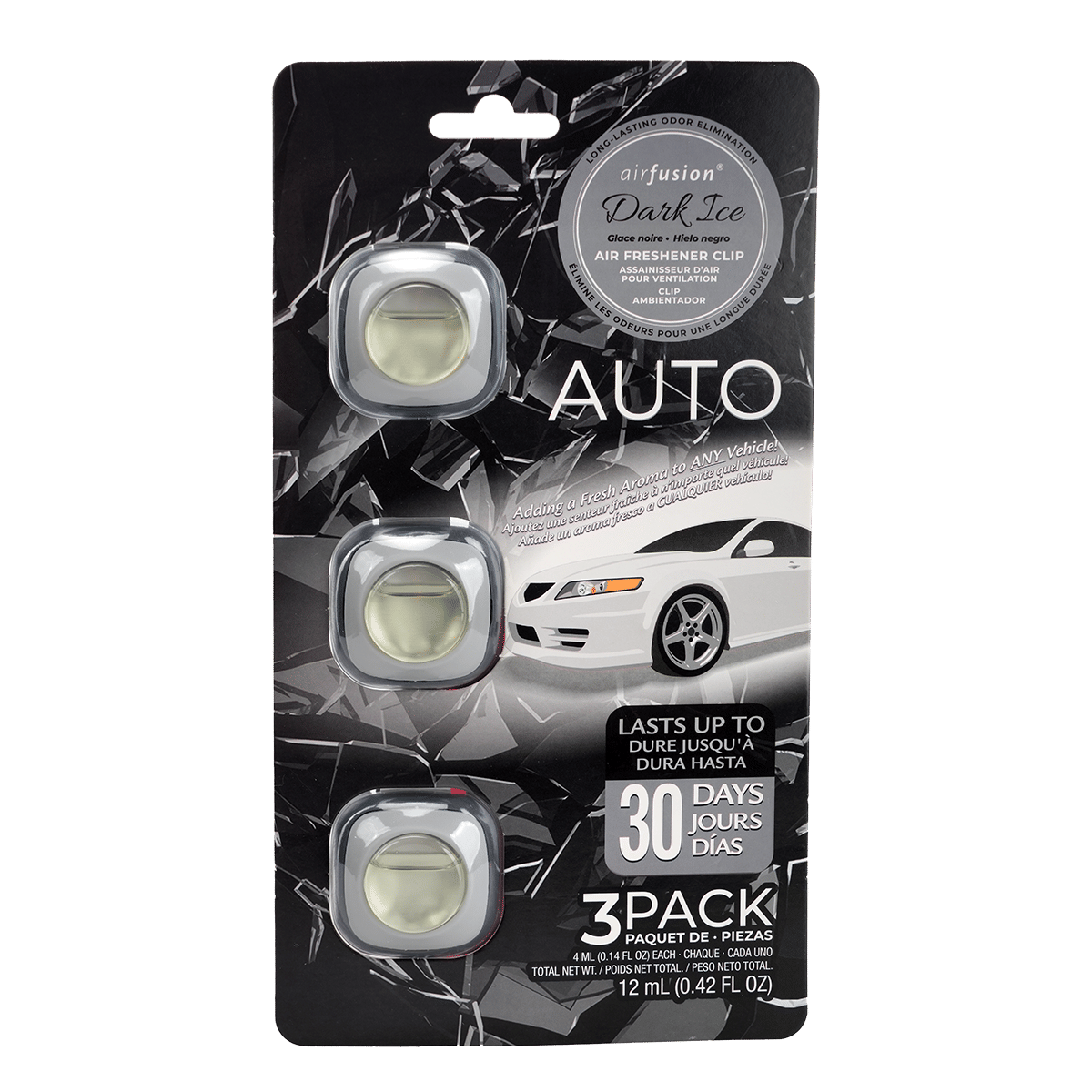 3 Pack Car Air Fresheners - Long Lasting Vent Clips For Men & Women, 3 Pack Up To 90 Days Fits All Car Refresher Odor Eliminator, New Car Scent Variety Pack
