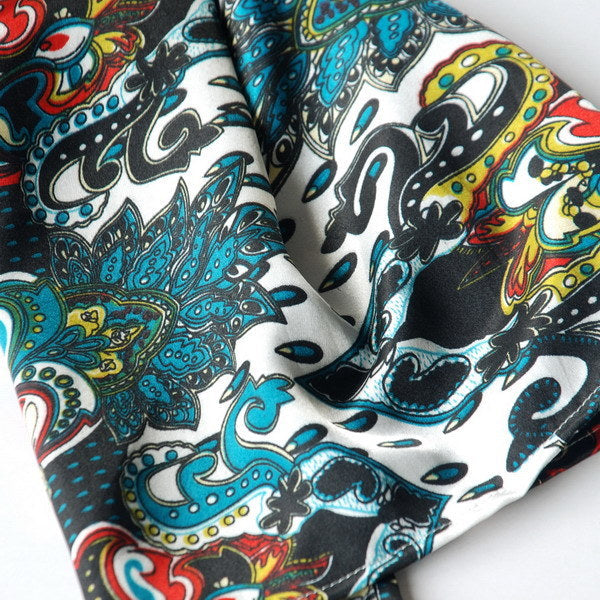 Blando Sea Green Distinctive Stylish Paisley Pattern Fashion Soft Natural Silky Scarf/Wrap/Shawl(Large)