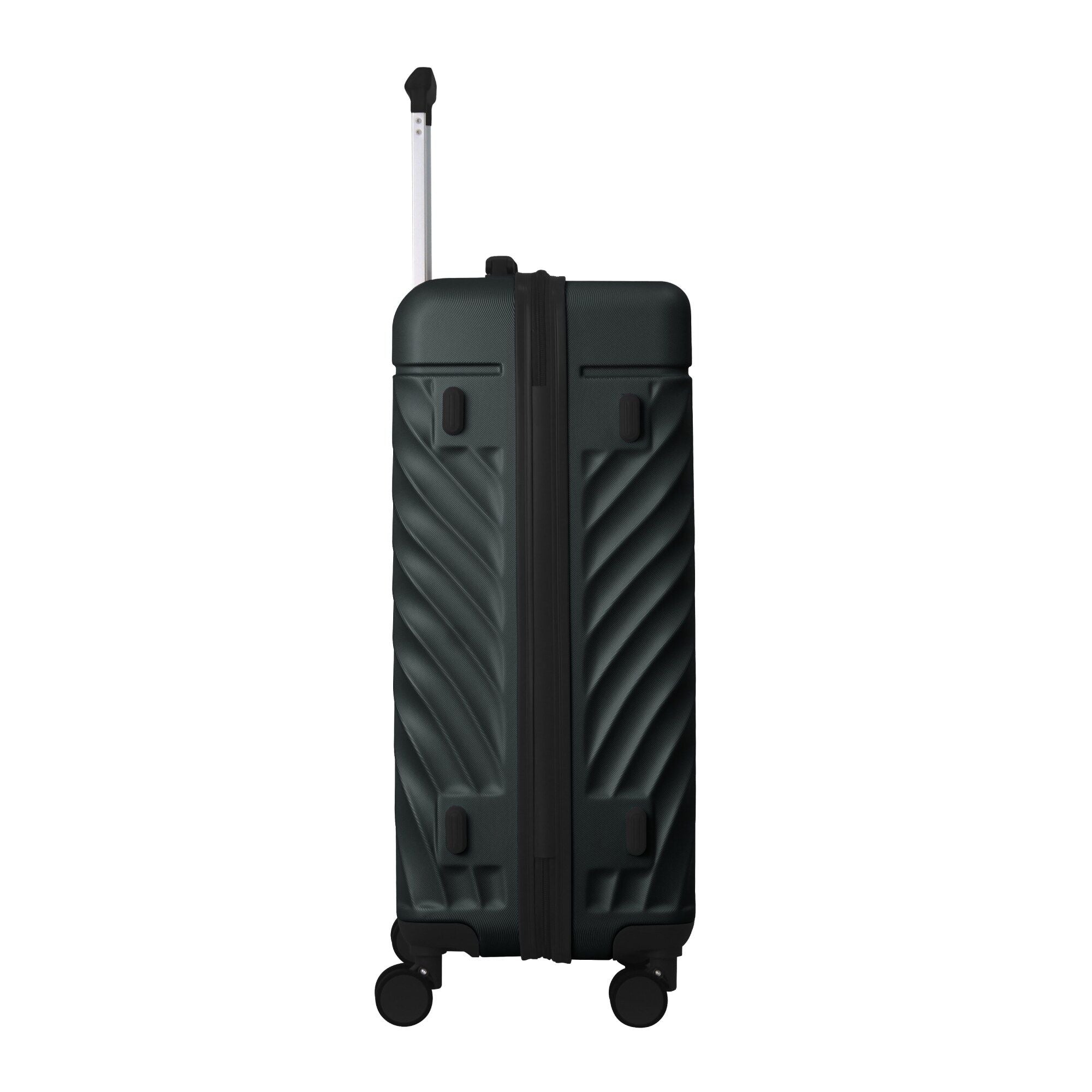 Luggage Sets ABS Hardshell 3pcs Luggage, Lightweight Durable Suitcase sets Spinner Wheels Suitcase with TSA Lock 20''24''28'' Available(Dark Green)