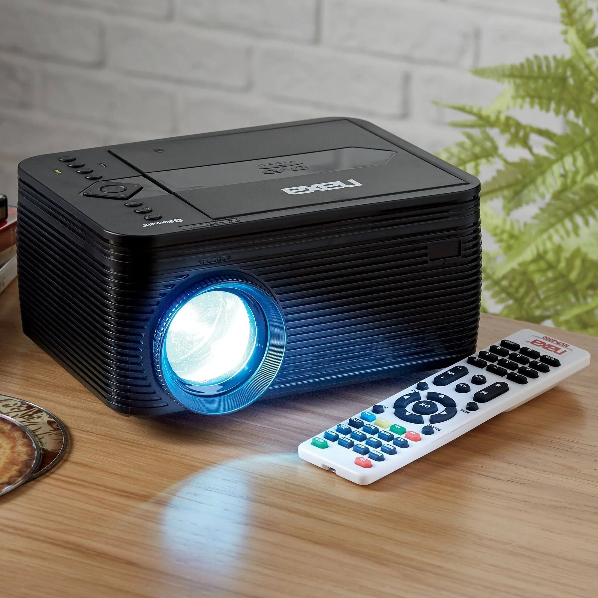 Naxa 150" Home Theater 720P LCD Projector with Built-In DVD Player