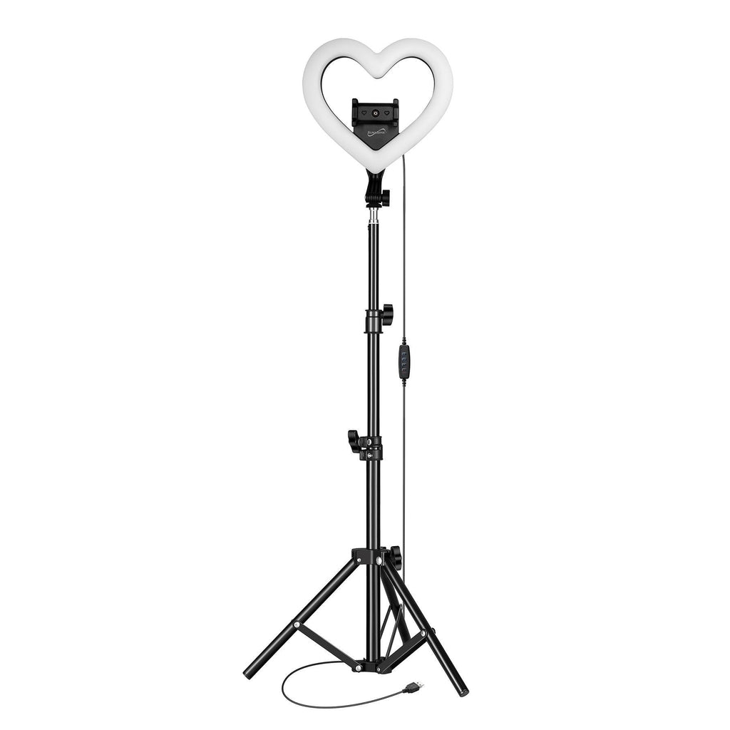 Supersonic PRO Live Stream 10" Heart Shaped Selfie Ring Light
