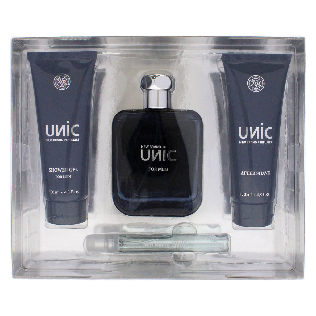 Unic Men's Grooming Essentials Gift Set - 4 Piece Collection with EDT Spray, Shower Gel & After Shave for Perfect Personal Care