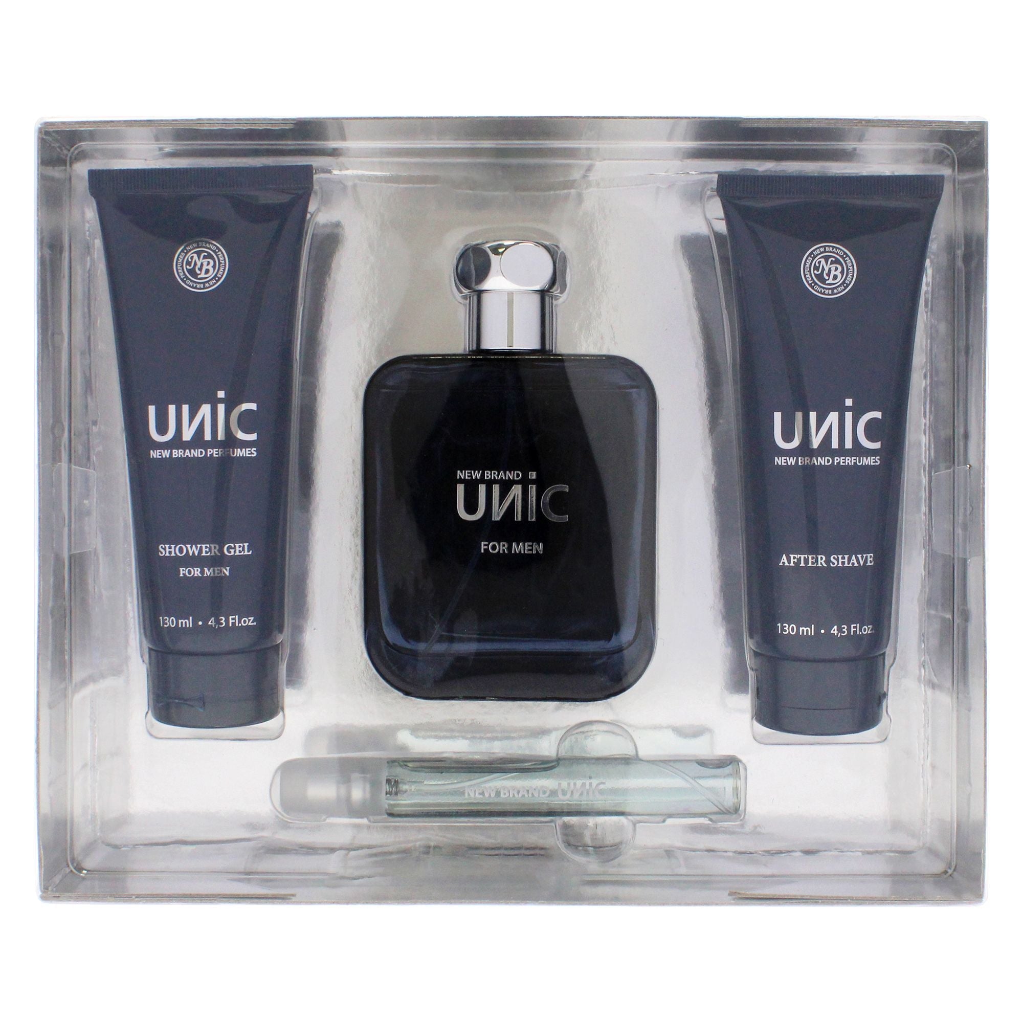 Unic Men's Grooming Essentials Gift Set - 4 Piece Collection with EDT Spray, Shower Gel & After Shave for Perfect Personal Care